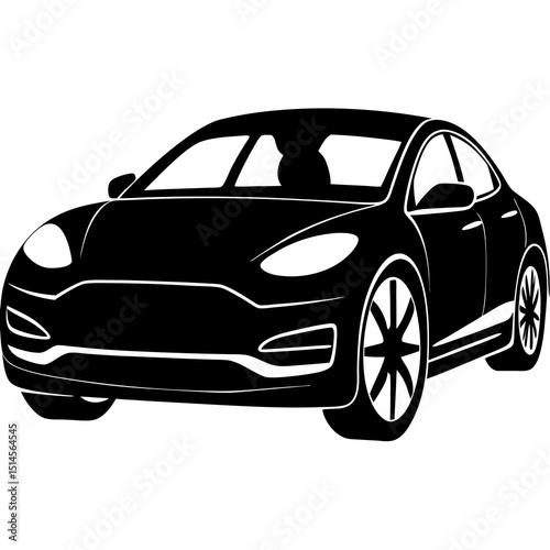black sports car