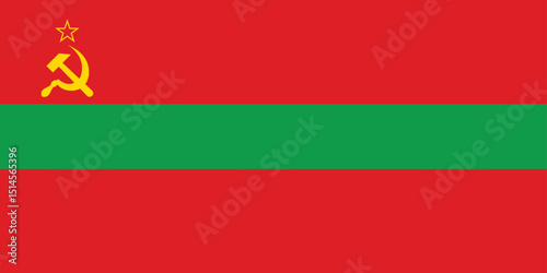 National flag of Transnistria vector