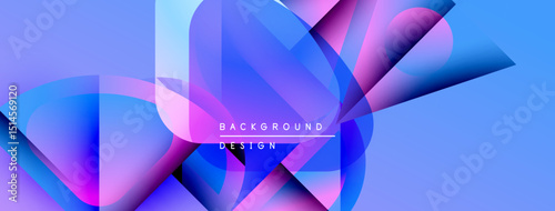Abstract gradients overlap, creating dynamic visual texture. Blue, purple hues dominate composition. Modern design element.