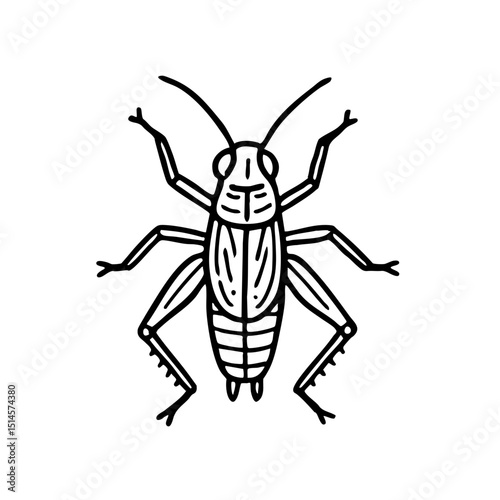 Photos Grasshopper Doodle Art - Order Orthoptera