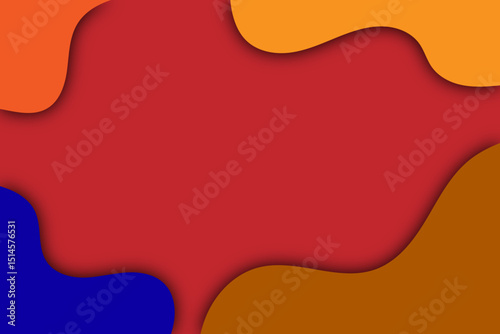 Colorful Abstract Layered Paper Cut Backgrounds Collection. Colorful Modern 3D Fluid Shapes, Wavy Patterns, Creative Geometric Art Templates for Posters, Banners, Presentations, and Web Design.