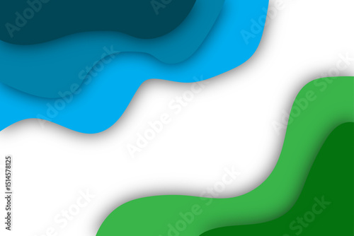 Colorful Abstract Layered Paper Cut Backgrounds Collection. Colorful Modern 3D Fluid Shapes, Wavy Patterns, Creative Geometric Art Templates for Posters, Banners, Presentations, and Web Design.