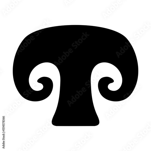 button mushroom icon	