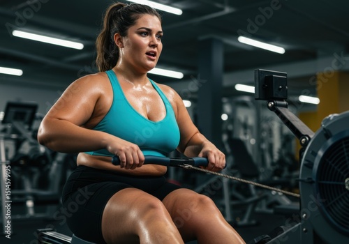 Lifestyle images about plus-size athletes in real workout sessions and older people exercising