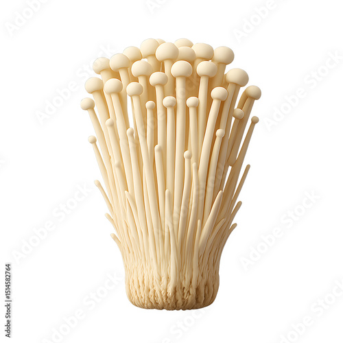 Close-up of Enoki Mushrooms