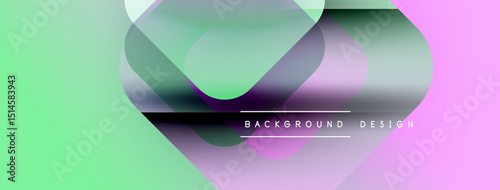 Abstract gradients overlap, creating soft visual effect. Light green transitions to purple. Text reads background design. Minimalist composition.