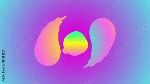 Abstract gradient background featuring soft, organic shapes with vibrant transitions from blue to purple, pink, and yellow-green. Perfect for modern, dynamic, and colorful digital designs.