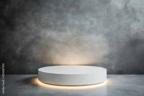 product spotlight scene, floating clean pedestal with soft glow, neutral ad background