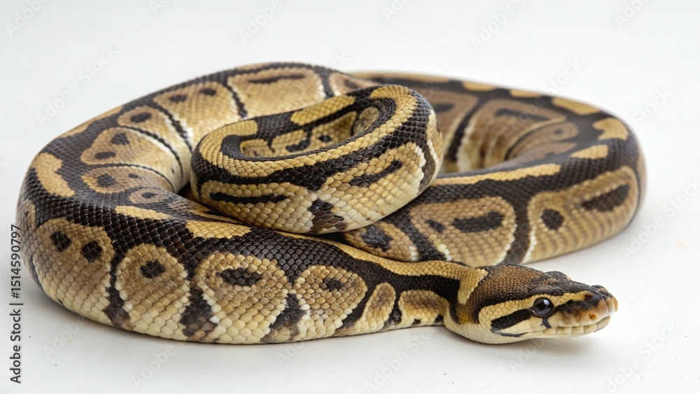 Obraz premium Enchi Ball Python on studio background