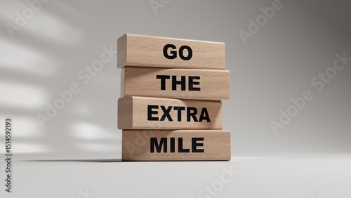 Fotografía Go the extra mile symbol