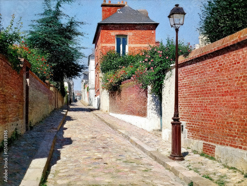A charming town or landscap...