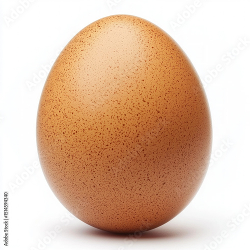 brown egg isolated