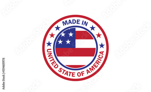 made in usa. made in USA round logo icon. made in USA seal design.manufacturing product sale and others. USA round shape png and vector.