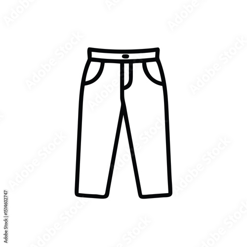 vector illustration of pants