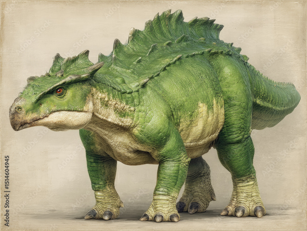 Fototapeta premium Artistic depiction of the prehistoric Dicraeosaurus dinosaur