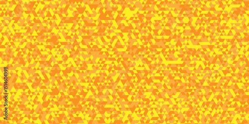 Abstract geometric wall tile and metal cube background triangle wallpaper. Seamless geometric pattern low polygon backdrop background. orange diamond overlap polygonal background.	