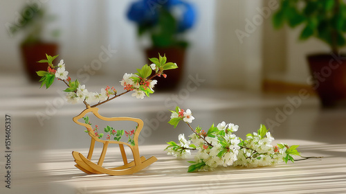 Dreamy background: deer sha...