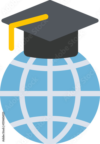 Global Education Flat Icon