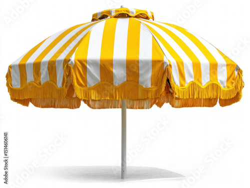 A closed beach umbrella iso...