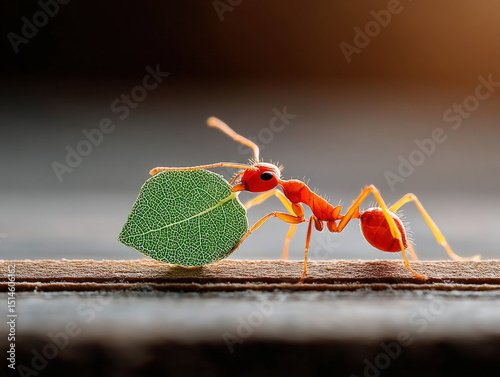 A close-up of an ant delica...