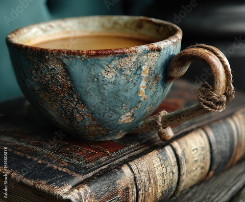 A close-up of a dirty coffe...