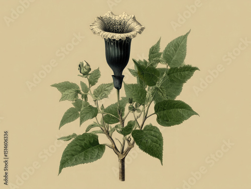 A detailed botanical illust...