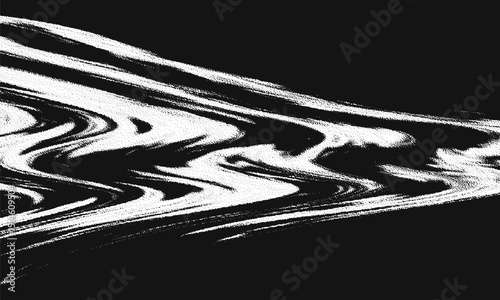 Glitch background. VHS grunge texture with noise effect and pixelation. Analog video digital errors. Retro pixel backdrop. Vector illustration.
