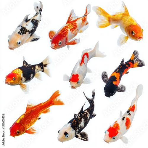 fish swimming isolated