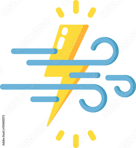 Wind Power Flat Icon