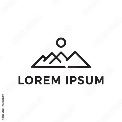 Mountain Logo Design Vector, Unique and Professional Mountain Logo Design