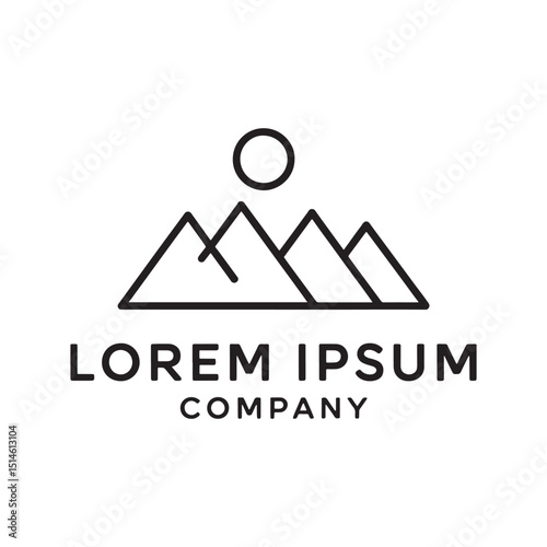 Mountain Logo Design Vector, Unique and Professional Mountain Logo Design