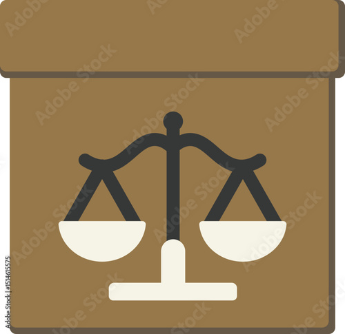 Legal Archive Flat Icon