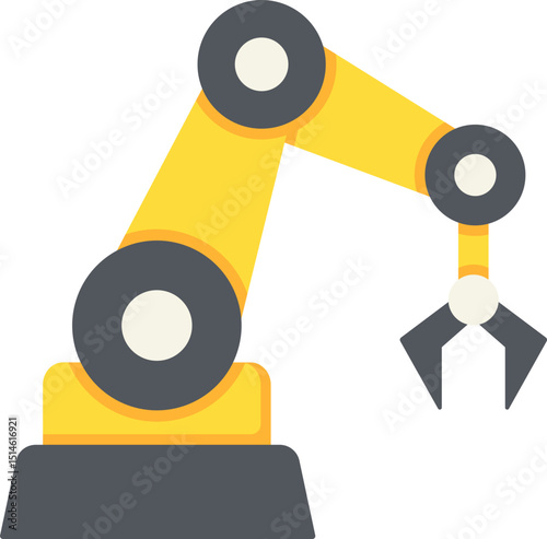 Smart Manufacturing Flat Icon