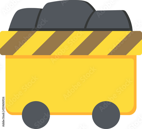 Rock Boulder Flat Icon