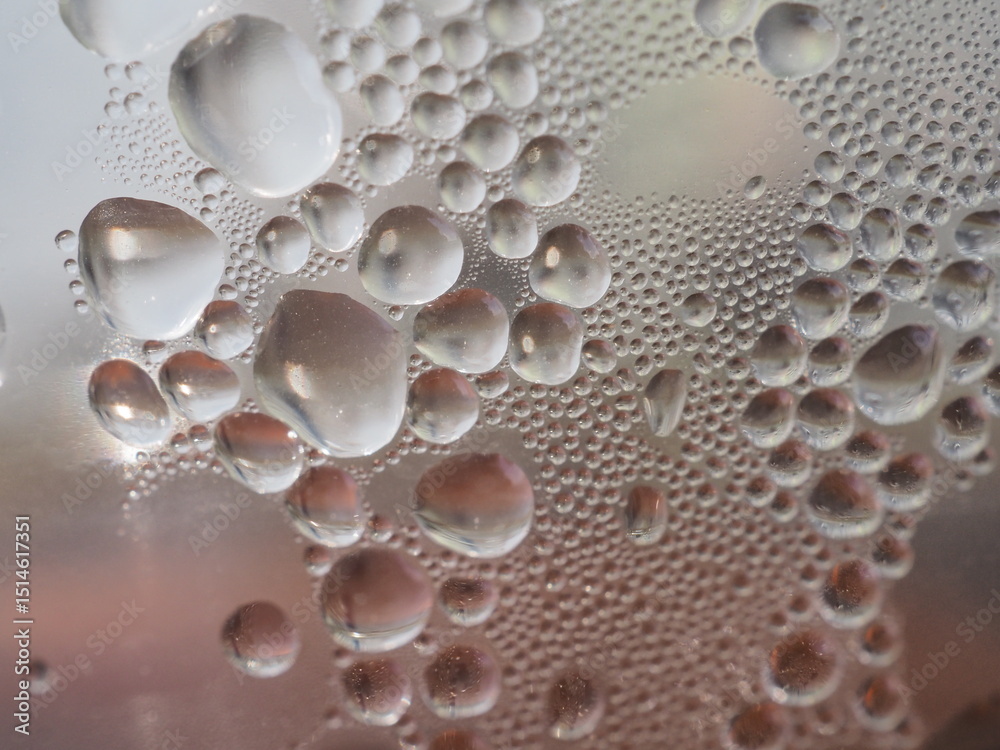 Water drops on a plastic coffee cup Water drops on a plastic coffee cup