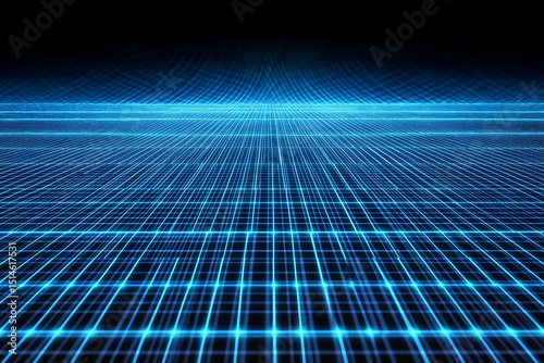 technology concept background, digital grid overlay, glowing blue mesh, business data style