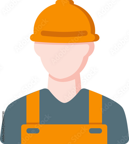 Construction Worker Flat Icon