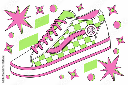 vector illustration of a shoe