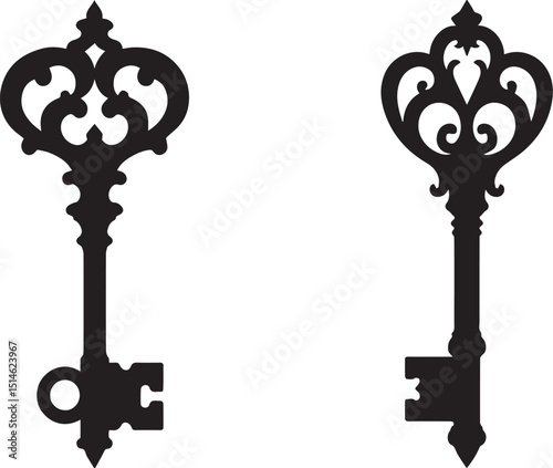 set of vintage keys