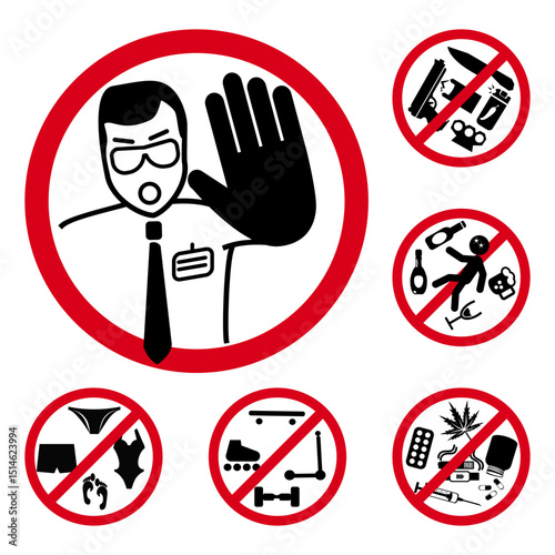 A set of rules and prohibitions for hotels, hostels, or clubs, a collection of restrictions for establishments.