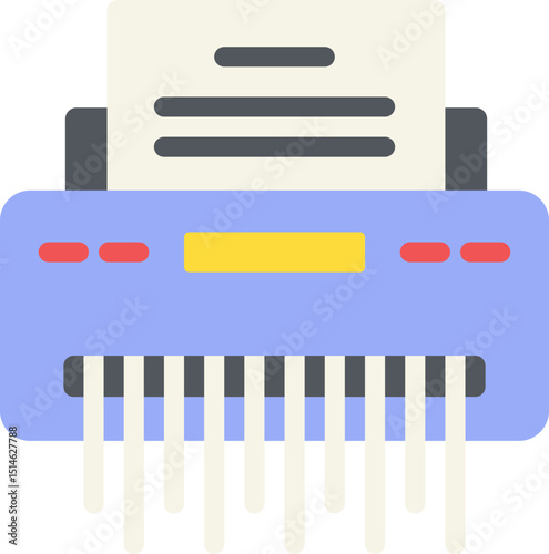 Paper Shredder Flat Icon