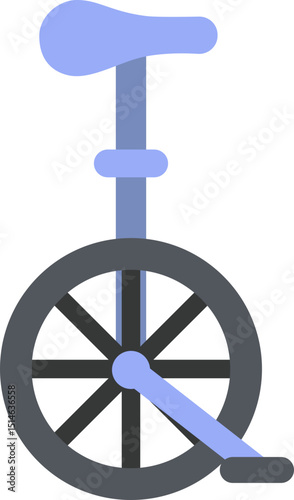 Unicycle Flat Icon