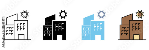 LUXURY VILLA concept line icon. Simple element illustration.