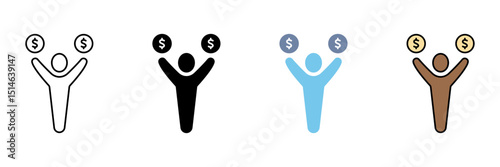 MILLIONAIRE concept line icon. Simple element illustration.