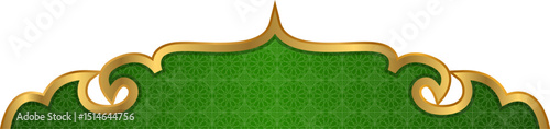 Emerald Green and Gold Ornate Frame