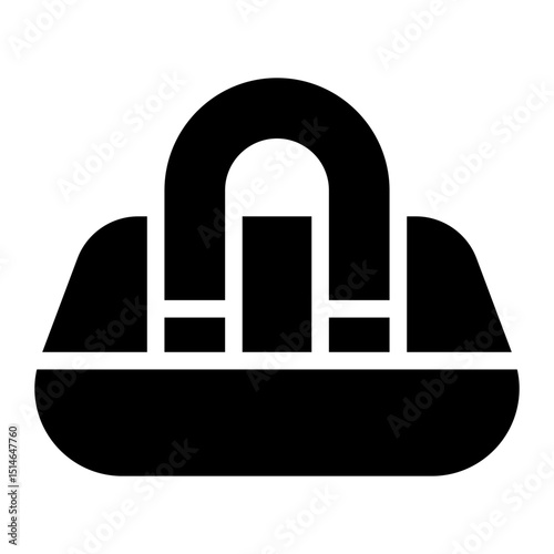 duffle bag glyph icon