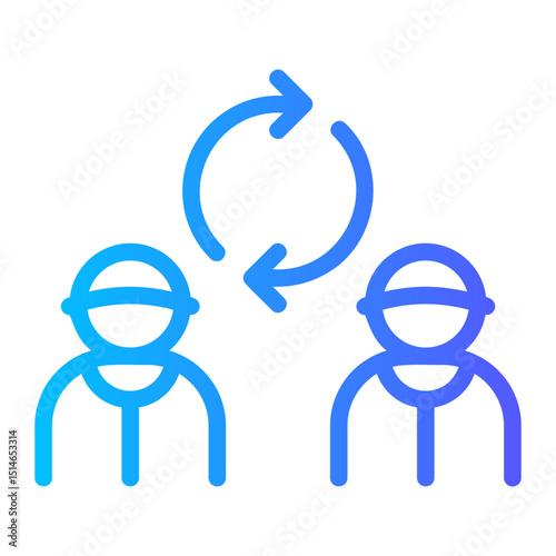 substitution gradient icon