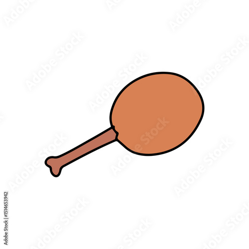doodles snacks. doodles breakfast or street food. outline, cartoon and flat design. icon. stock element