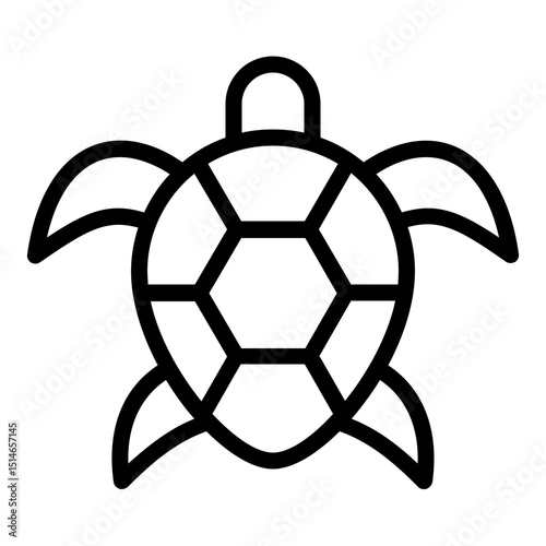 turtle icon line