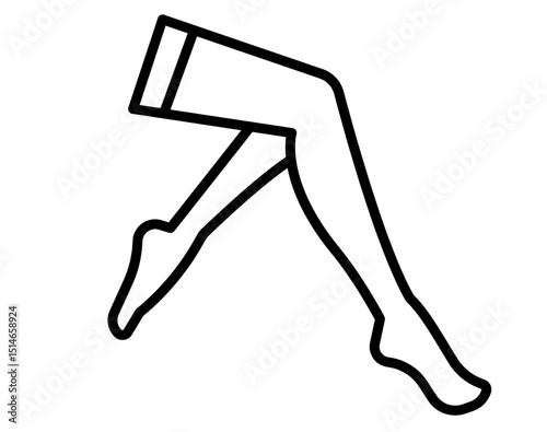 Female Legs Wearing Stockings – Fashion, Elegance, Hosiery, Lingerie, Femininity, Clothing, Apparel Design